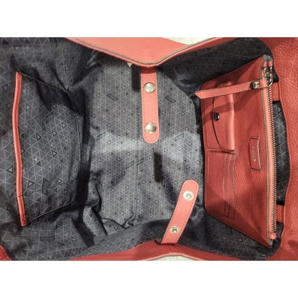 Botkier New york Woman's Leather Tote Color Red Medium - Picture 6 of 9